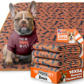 The Proper Pet washable pee pad, brown bones and paws print, 16x24 inch, retail 2-pack
