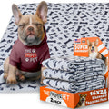 The Proper Pet washable pee pad, grey bones print, 16x24 inch, retail 2-pack